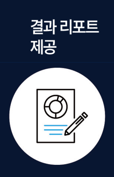 장점 5. 결과 리포트 제공